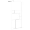 Paroi de douche 90x195 cm ESG Verre Blanc 548878548878