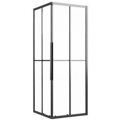 Cabine de douche ESG dépoli 80x80x180 cm Noir 548879548879