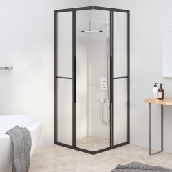Cabine de douche ESG dépoli 80x80x180 cm Noir 548879548879