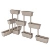 Jardinières 6 pcs 100 cm Taupe 548884548884