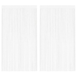 Rideau en fils 2 pcs 140 x 250 cm Blanc 548894548894