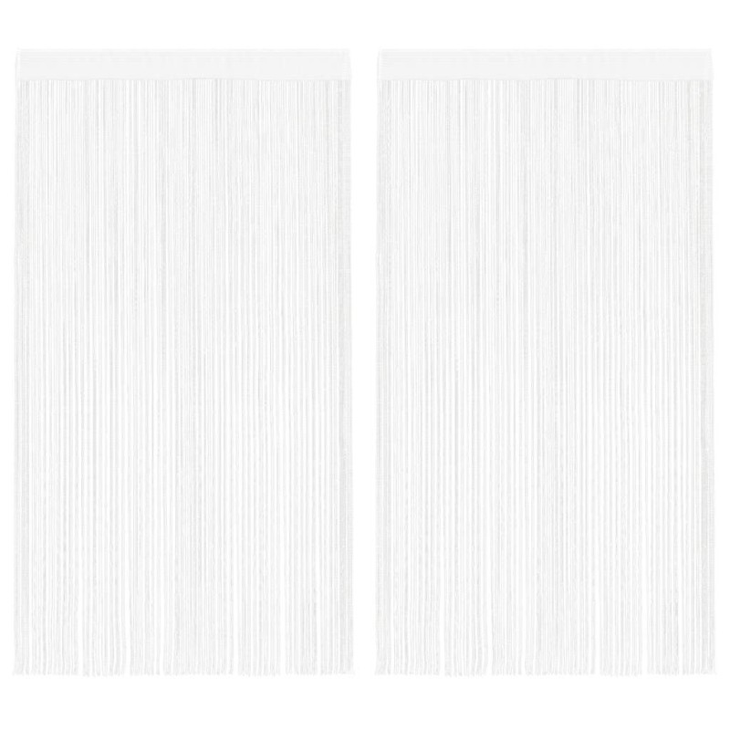 Rideau en fils 2 pcs 140 x 250 cm Blanc 548894548894