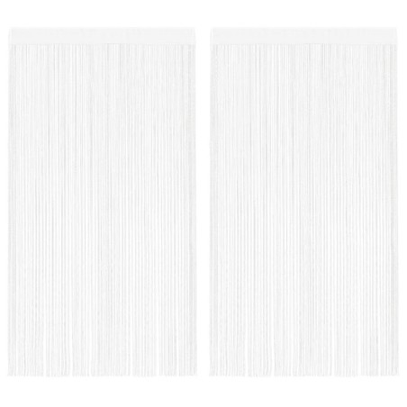Rideau en fils 2 pcs 140 x 250 cm Blanc 548894548894
