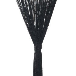 Rideau en fils 2 pcs 140 x 250 cm Noir 548896548896