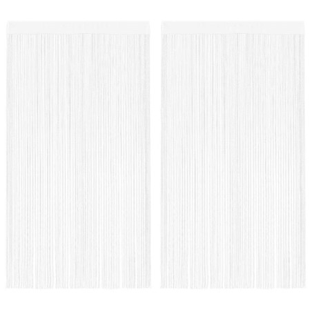 Rideau en fils 2 pcs 100 x 250 cm Blanc 548898548898