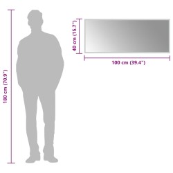Miroir de salle de bain à LED 100x40 cm 548904548904