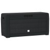 Boîte de stockage jardin Anthracite 119x48x60 cm Polypropylène 548908548908