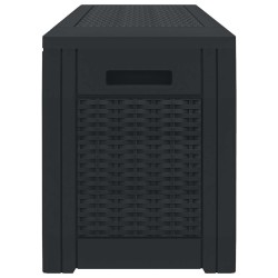 Boîte de stockage jardin Anthracite 119x48x60 cm Polypropylène 548908548908