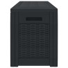 Boîte de stockage jardin Anthracite 119x48x60 cm Polypropylène 548908548908