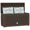 Boîte de stockage de jardin Marron 119x48x60 cm Polypropylène 548909548909