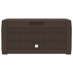 Boîte de stockage de jardin Marron 119x48x60 cm Polypropylène 548909548909