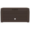 Boîte de stockage de jardin Marron 119x48x60 cm Polypropylène 548909548909
