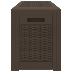 Boîte de stockage de jardin Marron 119x48x60 cm Polypropylène 548909548909