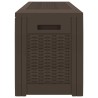 Boîte de stockage de jardin Marron 119x48x60 cm Polypropylène 548909548909