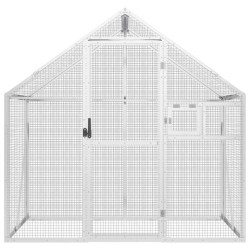 Volière argenté 179x100x185 cm aluminium 548921548921