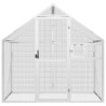 Volière argenté 179x100x185 cm aluminium 548921548921