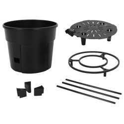 Jardinière à tomate Anthracite Ø39x150 cm Polypropylène 548925548925