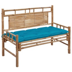 Banc de jardin avec coussin 120 cm Bambou 548926548926