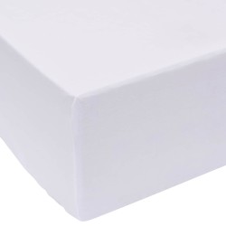 Drap Housse Blanc 200 x 160 cm Coton 548934548934