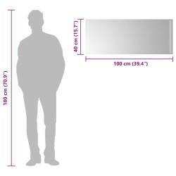 Miroir de salle de bain à LED 100x40 cm 548936548936