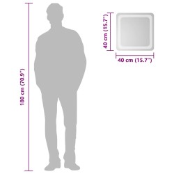 Miroir de salle de bain à LED 40x40 cm 548943548943