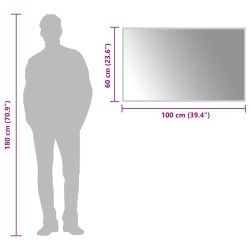 Miroir de salle de bain à LED 100x60 cm 548945548945