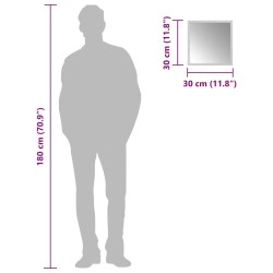 Miroir de salle de bain à LED 30x30 cm 548947548947
