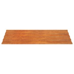 Panneaux de toiture 12 pcs rouillé 60x44 cm Acier corten 548954548954