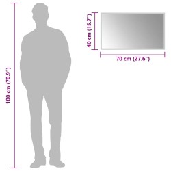 Miroir de salle de bain à LED 70x40 cm 548956548956