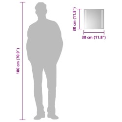 Miroir de salle de bain à LED 30x30 cm 549003549003