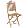 Chaises pliables de jardin lot de 2 avec coussins Bambou 549023549023