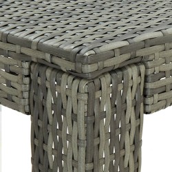 Table de bar de jardin Gris 100x60,5x110,5 cm Résine tressée 549043549043