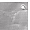 Bâche 260 g/m² 4x8 m Gris PEHD 549048549048