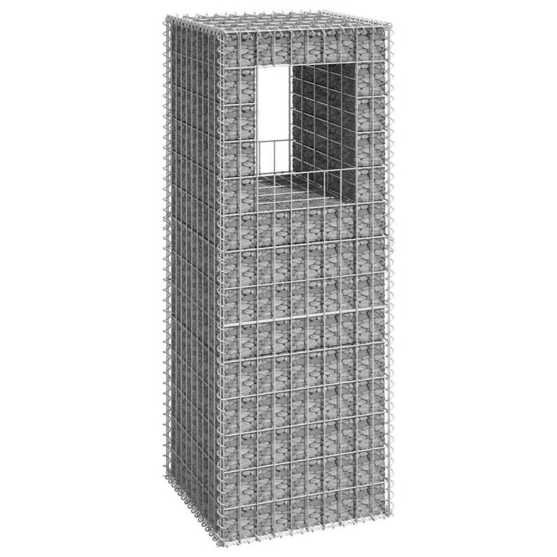 Poteau à panier de gabion 50x50x140 cm Fer 549079549079