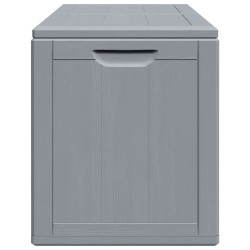 Boîte de rangement de jardin 180 L Gris PP aspect bois 549097549097