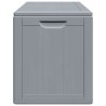 Boîte de rangement de jardin 180 L Gris PP aspect bois 549097549097