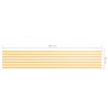Écran de balcon Blanc et jaune 90x500 cm Tissu Oxford 549098549098