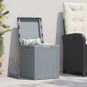Boîte de rangement de jardin 90 L Gris PP aspect bois 549099549099