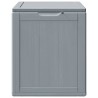 Boîte de rangement de jardin 90 L Gris PP aspect bois 549099549099