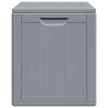 Boîte de rangement de jardin 90 L Gris PP aspect bois 549099549099