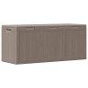 Boîte de rangement de jardin 270 L Marron PP aspect bois 549100549100