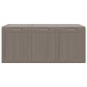 Boîte de rangement de jardin 270 L Marron PP aspect bois 549100549100