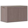 Boîte de rangement de jardin 180 L Marron PP aspect bois 549101549101