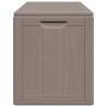 Boîte de rangement de jardin 180 L Marron PP aspect bois 549101549101