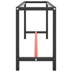 Cadre de banc de travail Noir et rouge mat 170x50x79 cm Métal 549119549119