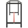 Cadre de banc de travail Noir et rouge mat 170x50x79 cm Métal 549119549119