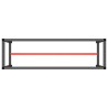 Cadre de banc de travail Noir et rouge mat 170x50x79 cm Métal 549119549119