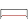 Cadre de banc de travail Noir et rouge mat 220x57x79 cm Métal 549127549127