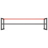 Cadre de banc de travail Noir et rouge mat 220x57x79 cm Métal 549127549127