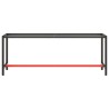 Cadre banc de travail Noir mat et rouge mat 210x50x79 cm Métal 549131549131